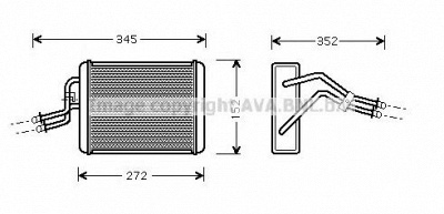 AVA QUALITY COOLING fd6317 -  Теплообменник, отопление салона